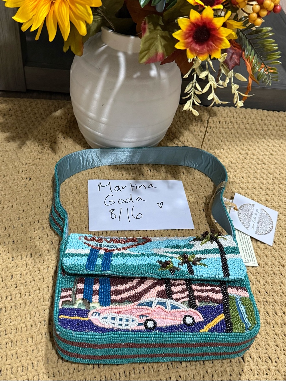 Las Vegas Beaded Bag VIRAL NWT🌴
